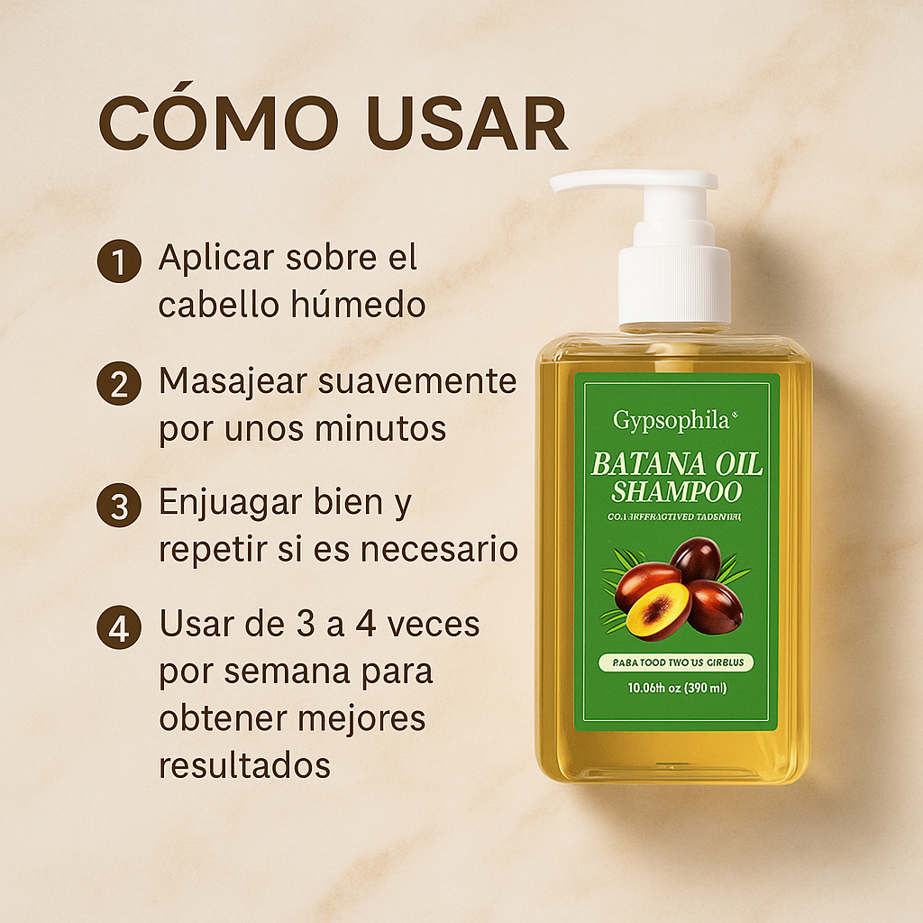 Shampoo con aceite de batana: fuerza, brillo y resultados reales + envío gratis