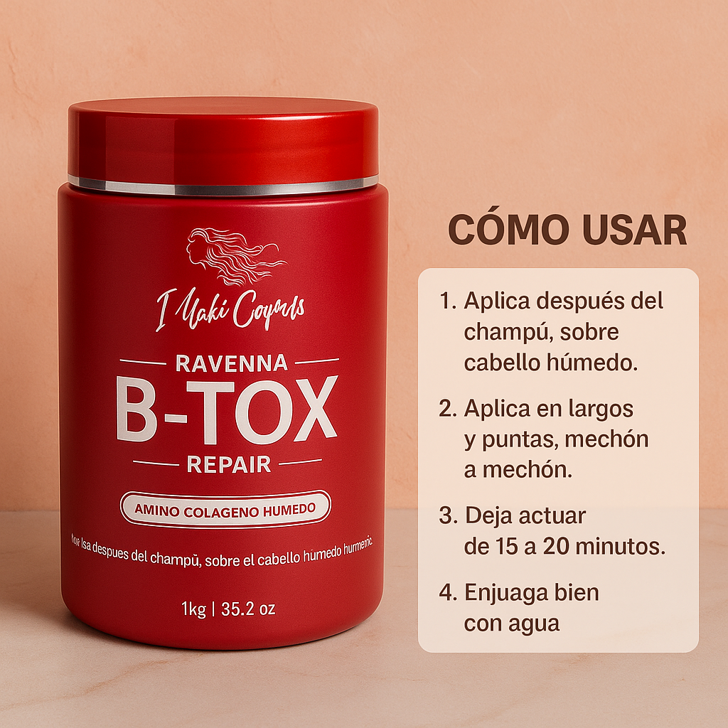 ✨Tratamiento Ravenna B-Tox Repair + Shampoo Antirresiduos + Envio gratis